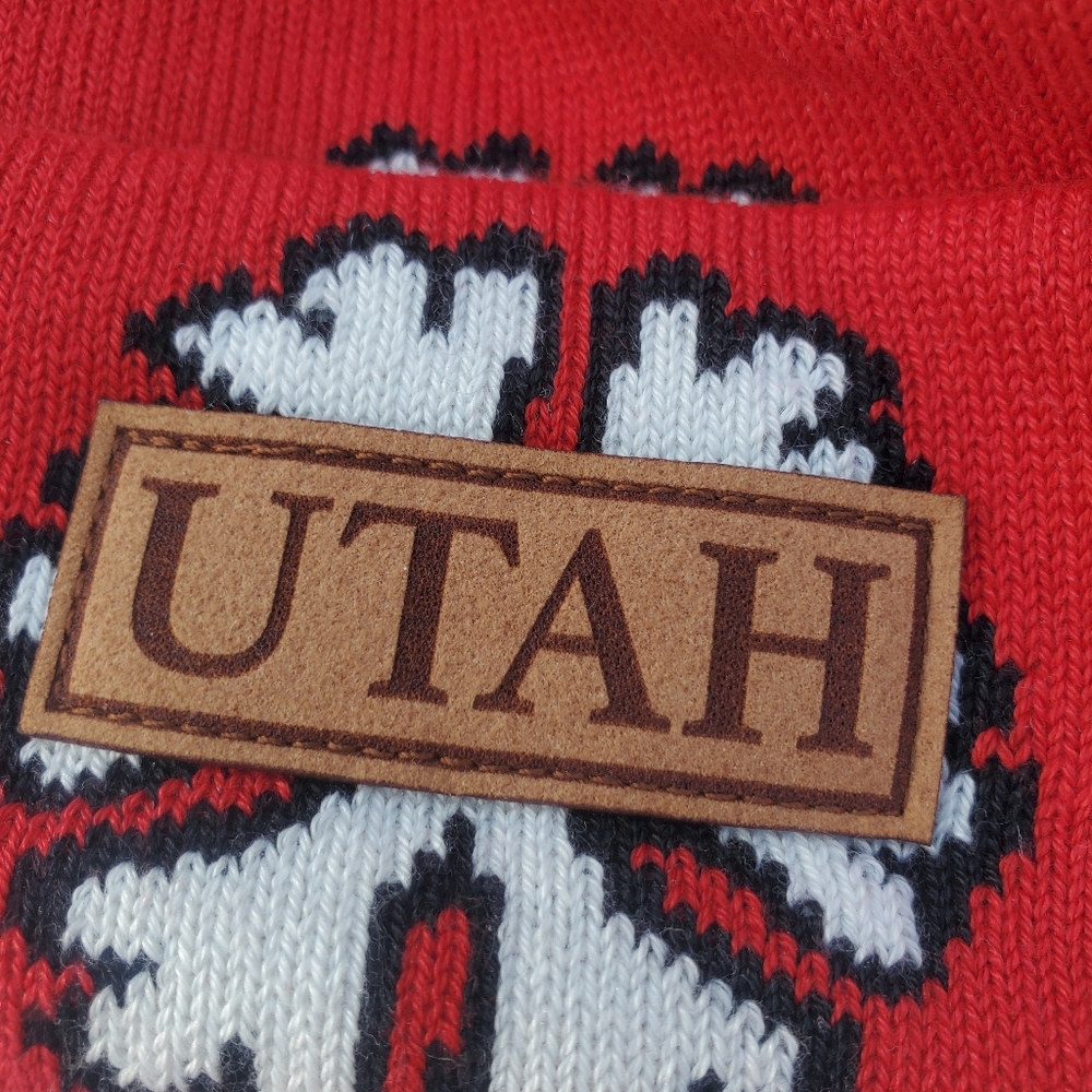 Utah Beer and Snow Winter Beanie - Picture 4 of 5